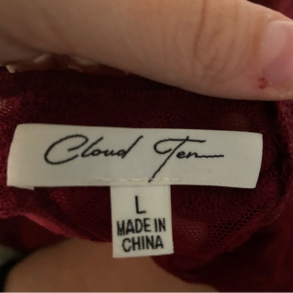 Lace Artemis Romper- Wine - Picture 8 of 8